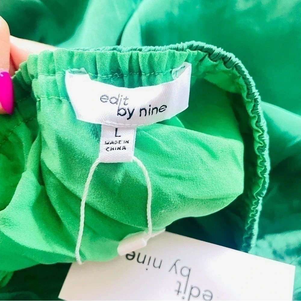 Boho Bohemian emerald green deep plunge maxi dress - Picture 7 of 7